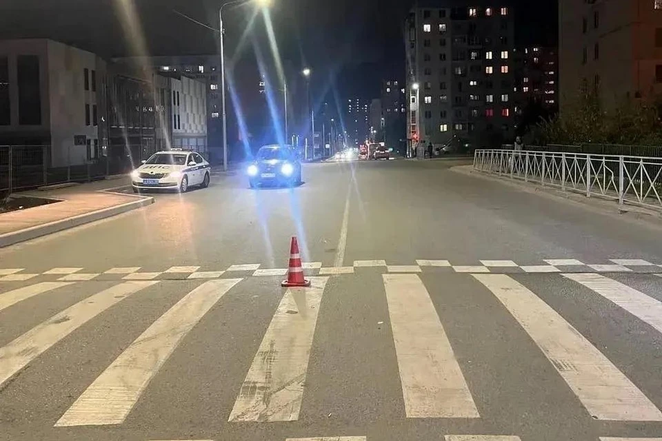ДТП с пешеходом произошло в Октябрьском районе Новосибирска. Фото: ГАИ Новосибирска