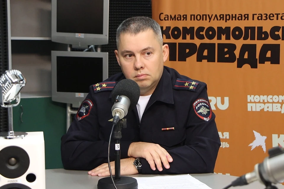 Заместитель начальника управления Госавтоинспекции по Тверской области Антон Егорьев