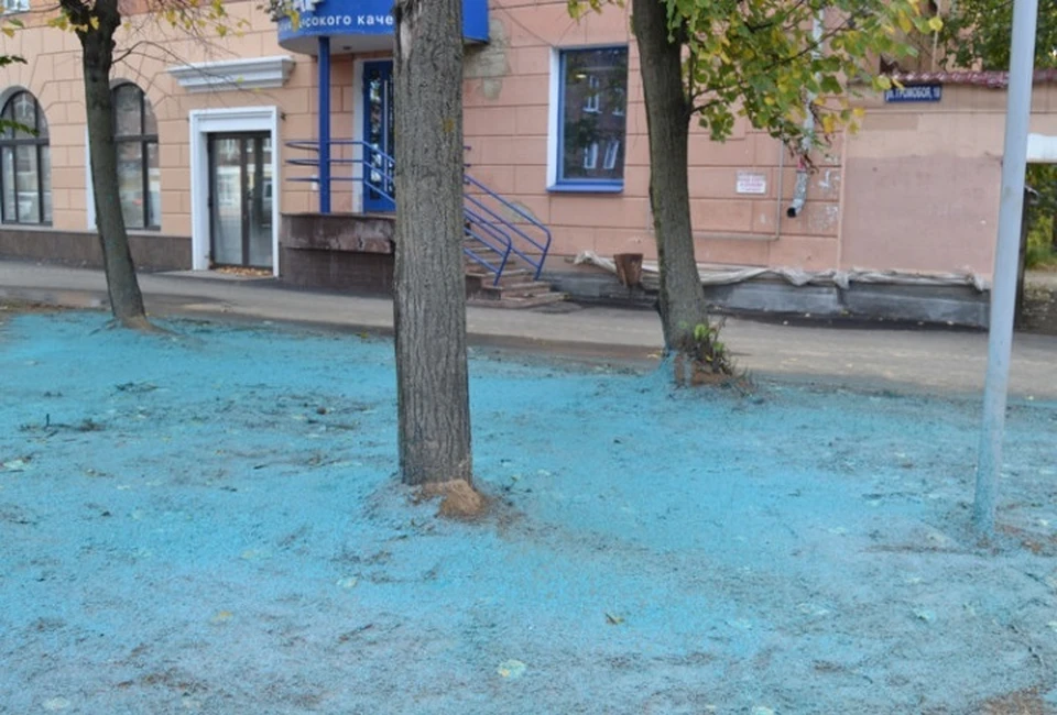 На улице Громобоя в Иванове выполнен гидропосев газона. ФОТО: администрация Иванова