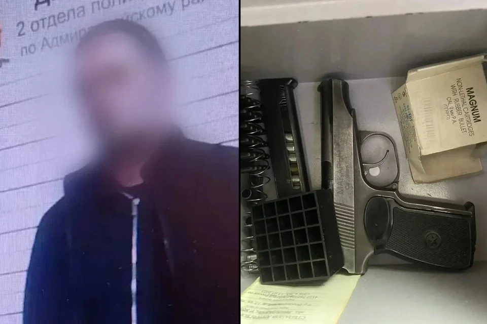 Мужчина пять раз выстрелил в воздух из окна дома в Петербурге. Фото: ГУ МВД России по СПб и Ло