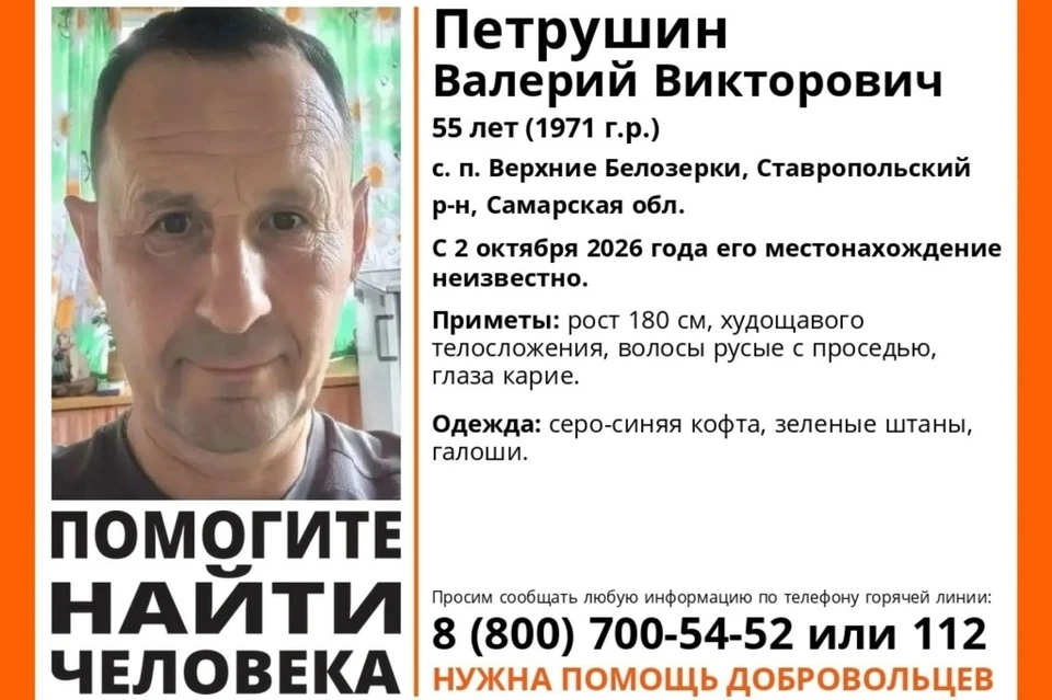 В Самарской области ищут пропавшего мужчину. Фото: поисковый отряд «ЛизаАлерт» Самарской области