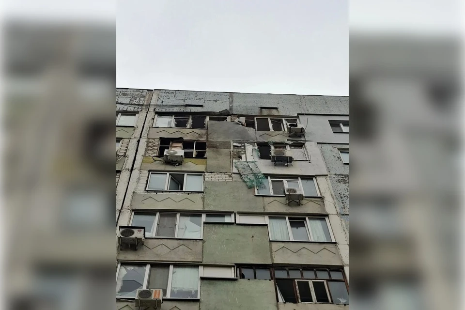 Дом в Энергодаре подвергся атаке ВСУ. Фото: Максим Пухов/МАХ