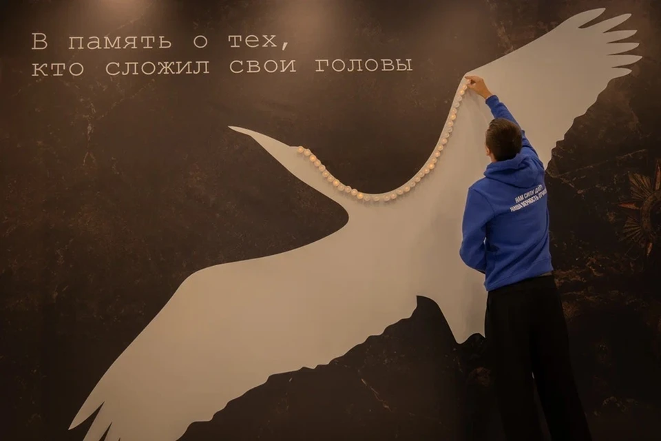В Донецке прошла акция ко Дню белых журавлей. Фото: МГЕР ДНР