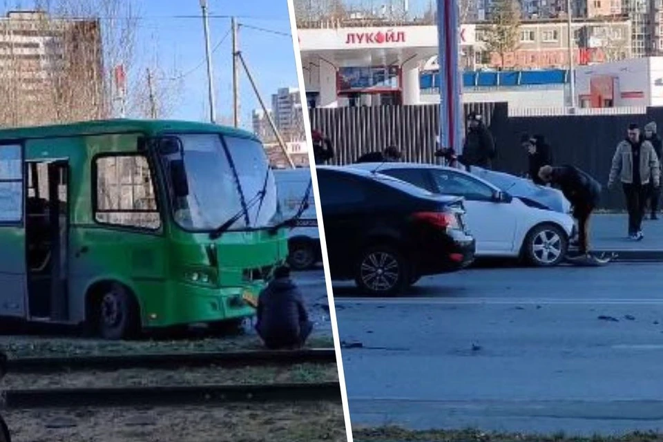 Авария произошла на улице 8 Марта. Фото: читатель "КП"