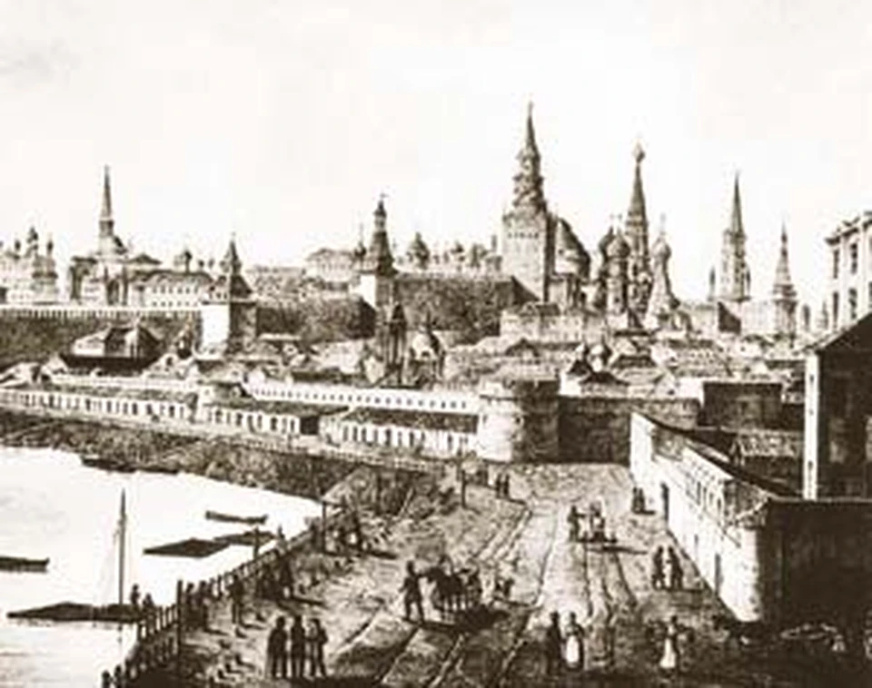 Так выглядело Зарядье в конце XIX века. Сейчас здесь стоит «Россия».