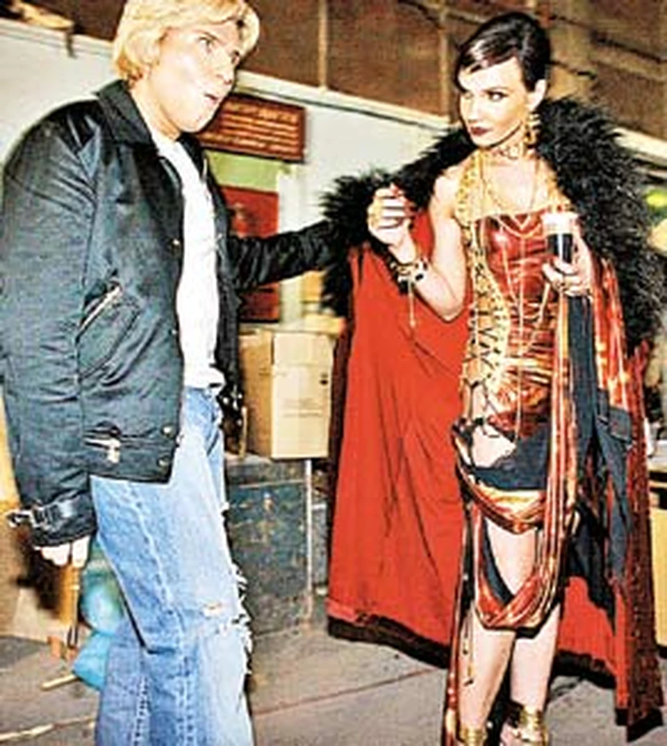 Николай Басков в драных джинсах и Татьяна Гордеева в эротичном платье.