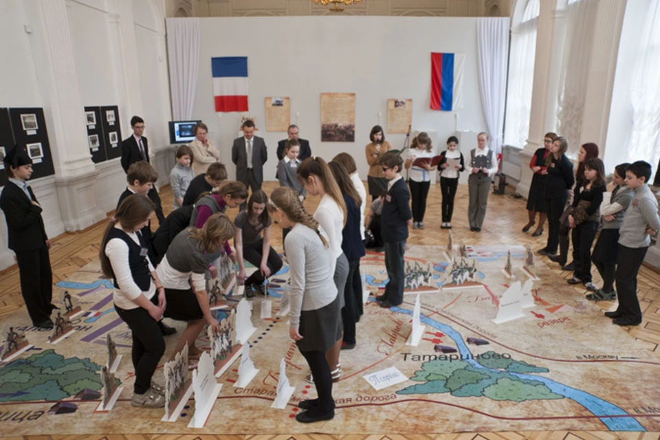 Интерактивная программа «Бородинское сражение» привела школьников в восторг.