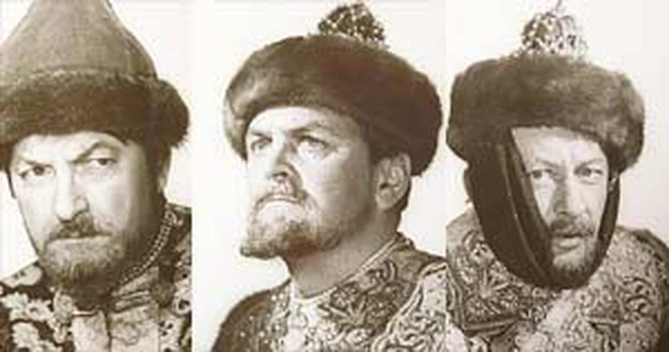 Иван Грозный (Юрий Яковлев), а таким царь мог быть в исполнении: Георгия Вицина (слева) или Евгения Евстигнеева (справа).