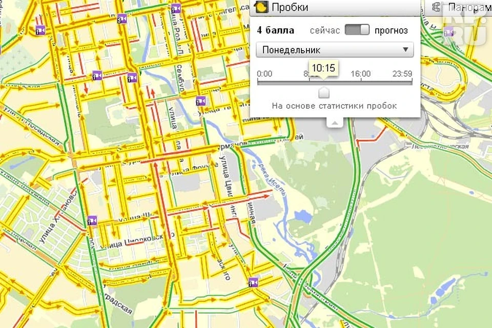 Пробки в екатеринбурге екб на карте
