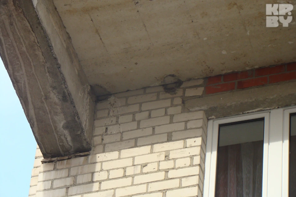Вот что осталось от птичьих гнезд на доме по улице Черняховского в Пинске