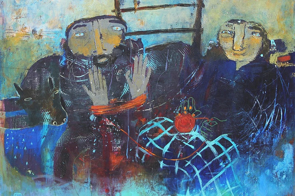 В Смоленске открылась выставка Елены Шумахер. 
"Вместе", 2012 г.