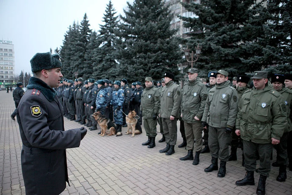 Торжественный развод совместных патрулей в Ставрополе