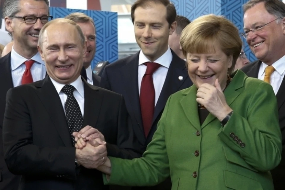 Владимир Путин на пару с Ангелой Меркель открыли Международную Ганноверскую промышленную ярмарку