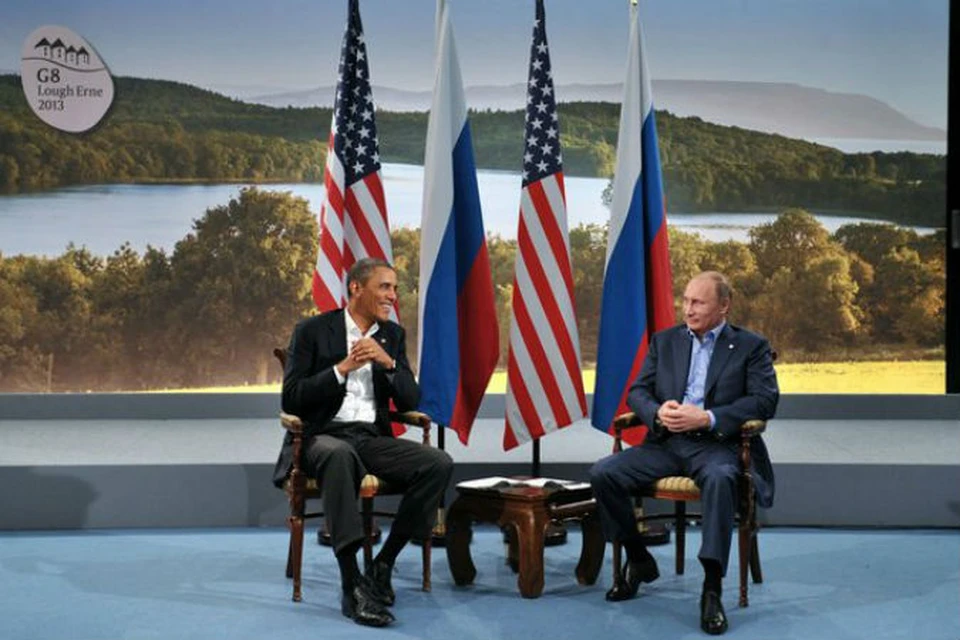 На полях саммита «большой восьмёрки» состоялась встреча президента России Владимира Путина c главой США Бараком Обамой.