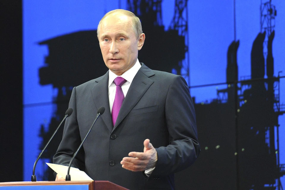 Владимир Путин на экономическом форуме в Санкт-Петербурге