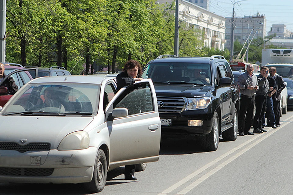 Затор в центре Челябинска растянулся на 5 километров