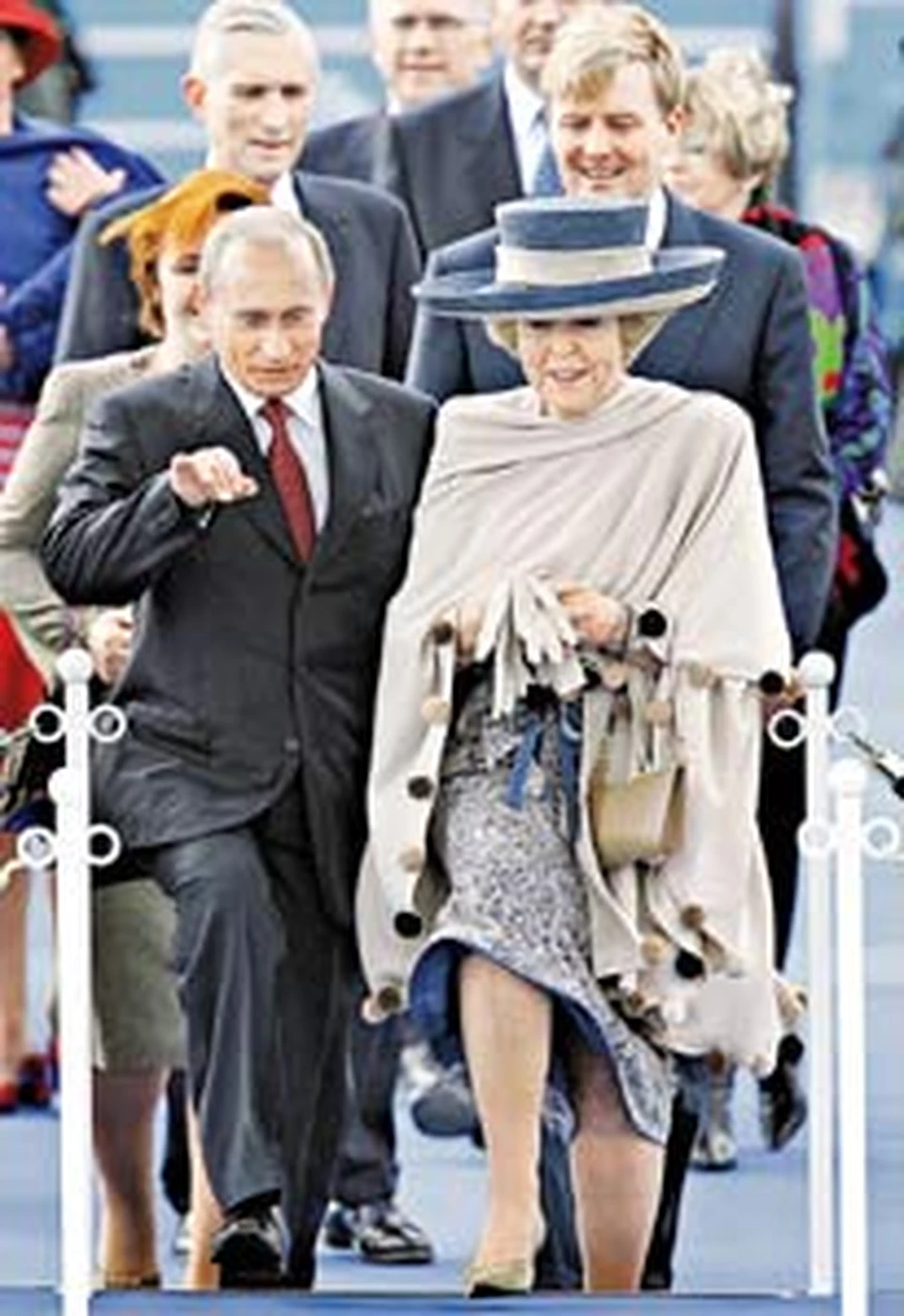 Церемония встречи Путина и королевы Беатрикс прошла как по маслу.