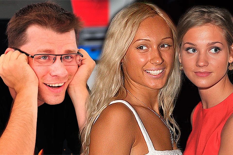 По паспорту на данный момент у Гарика Харламова аж две супруги - Юлия Харламова (на фото слева) и Кристина Асмус (справа)