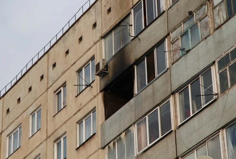 Квартира, откуда мальчик успел выбраться, была полна дыма.