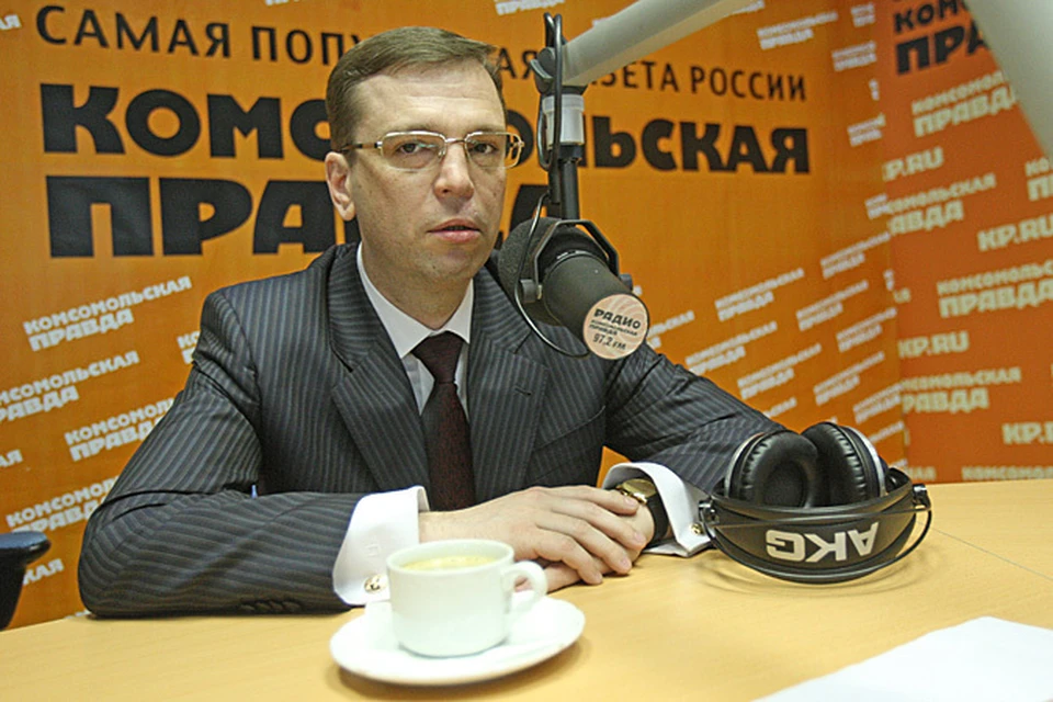 Никита Кричевский в эфире радио "Комсомольская правда".