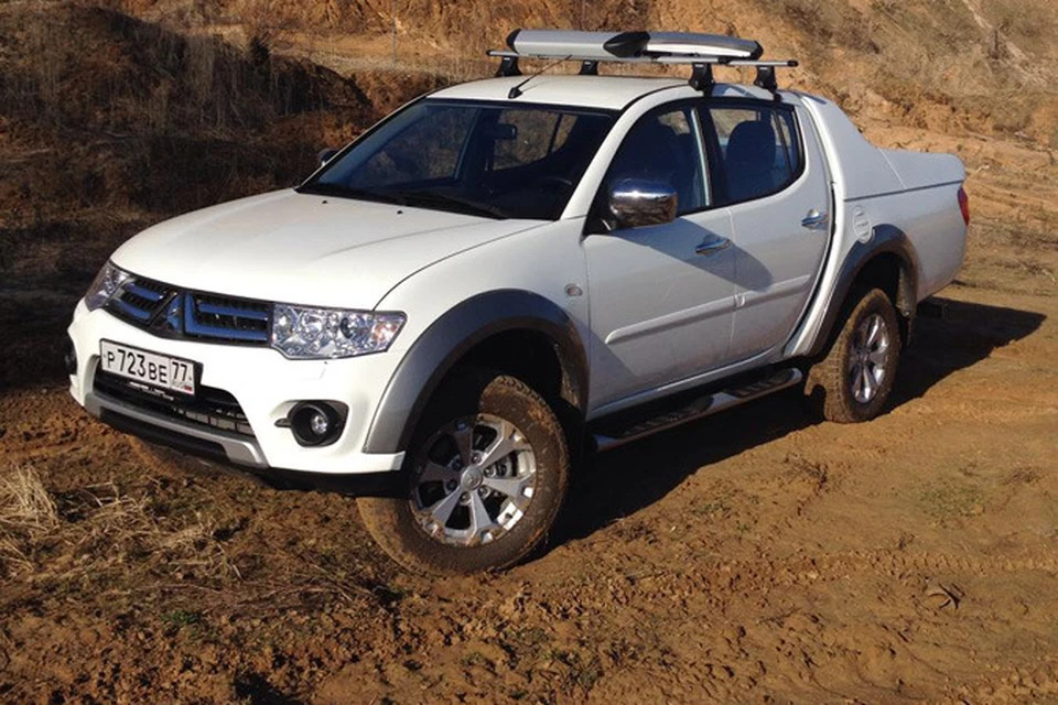 Вот такой Mitsubishi L200 участвовал в нашем тест-драйве
