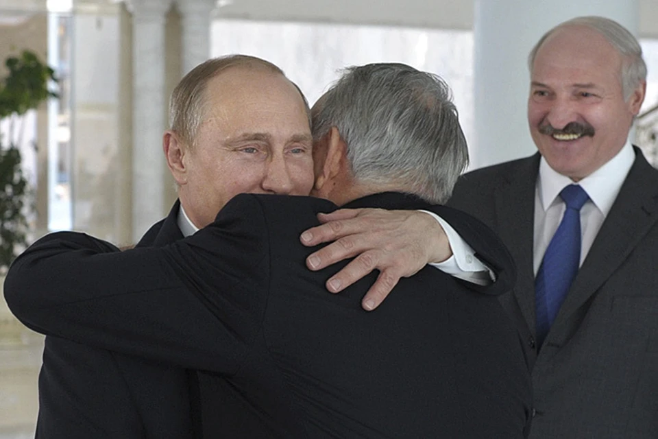 Владимир Путин, Нурсултан Назарбаев прибыли в гости к Александру Лукашенко