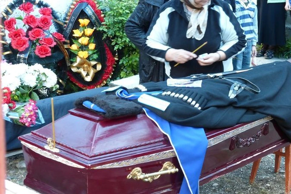 Похороны погибшего казака