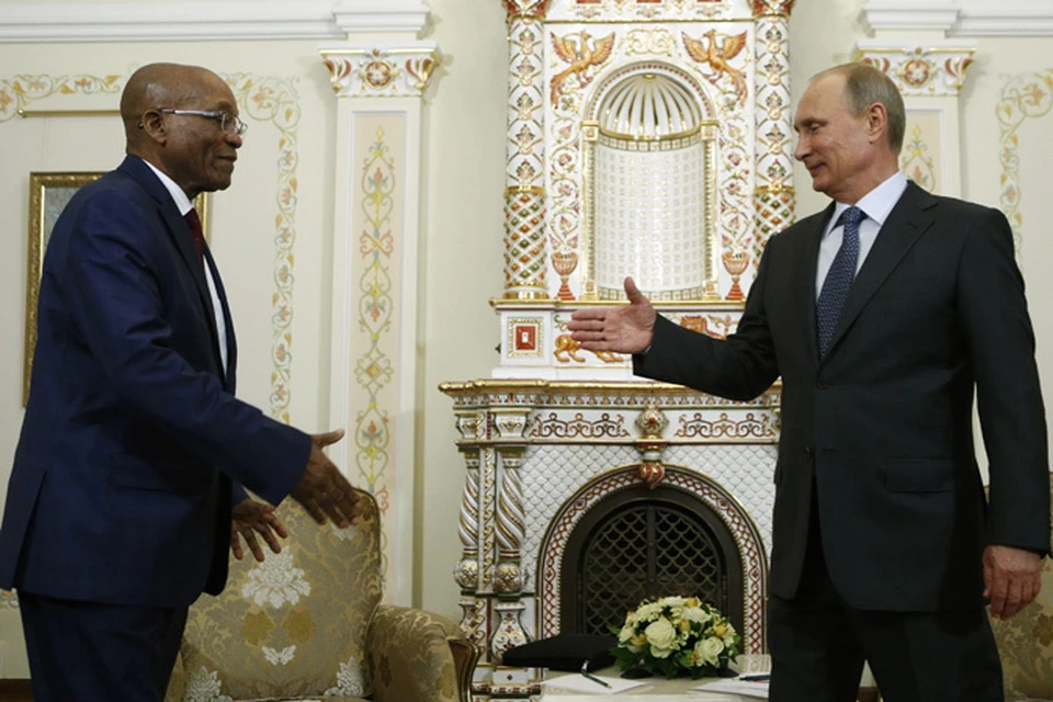 Президент Южно-Африканской Республики Джейкоб Зумой уже успел стать одним самых частых собеседников Владимира Путина на высшем уровне