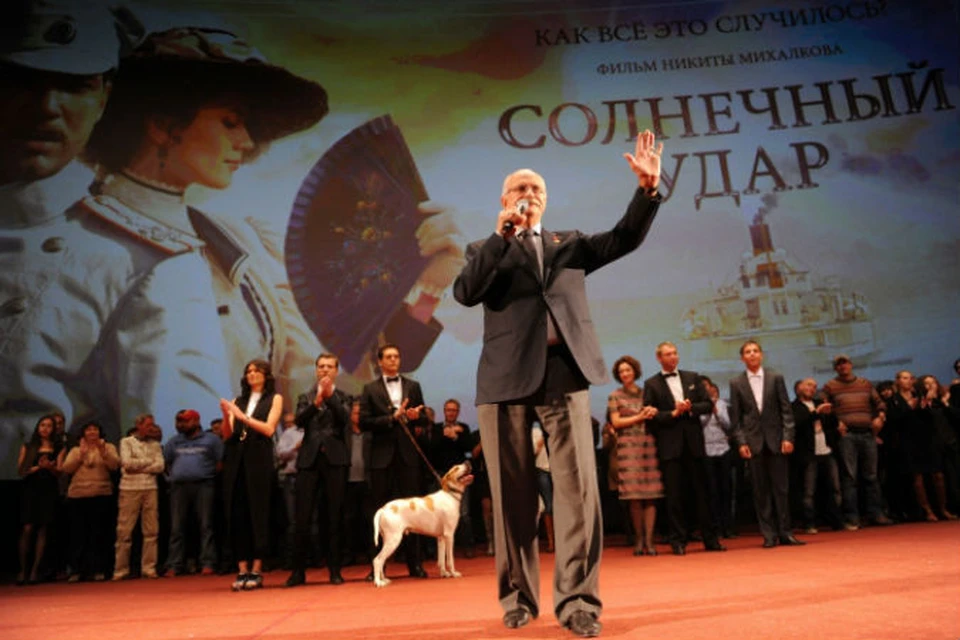 Никита Михалков на премьере своего нового фильма в Москве