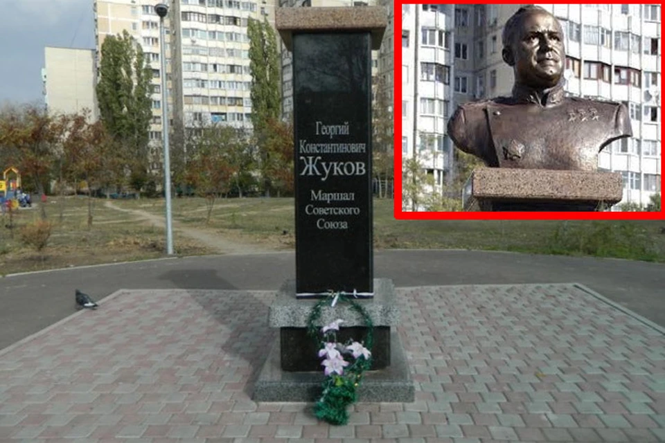 В Одессе украли бюст маршала Жукова