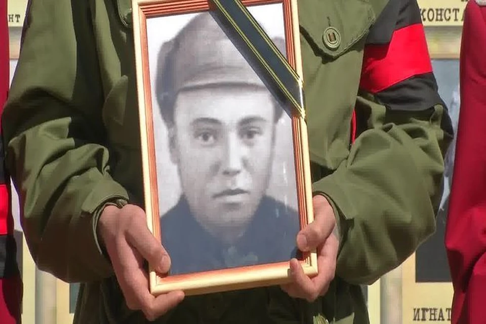 Останки погибшего бойца похоронили на Ставрополье. Фото: РЕН-ТВ.