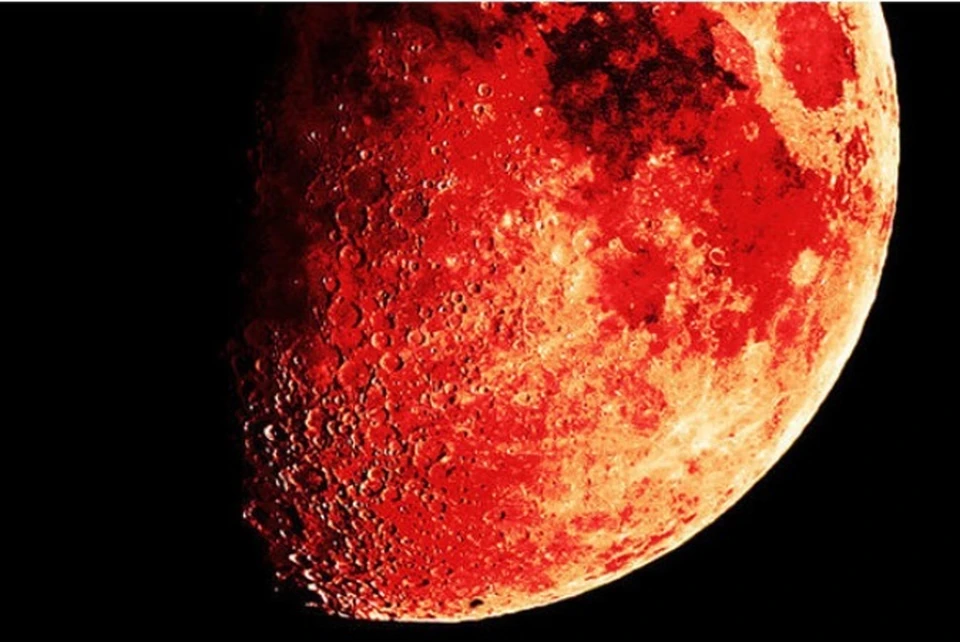 Кровавую луну земляне смогут наблюдать в ночь на 28 сентября. Фото: NASA