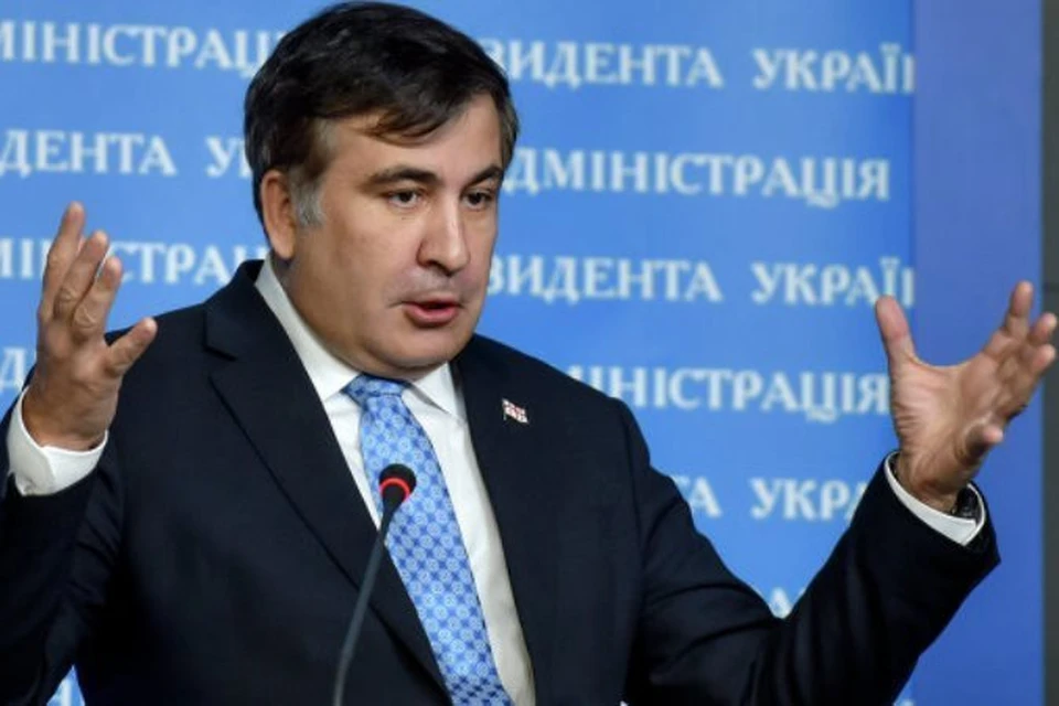 Губернатор Одесский области Михаил Саакашвили попал в очередной скандал