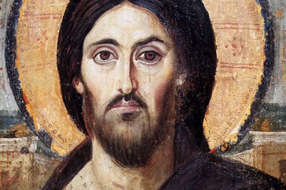 Древнейшая икона Христа (энкаустика, VI век, монастырь Святой Екатерины)