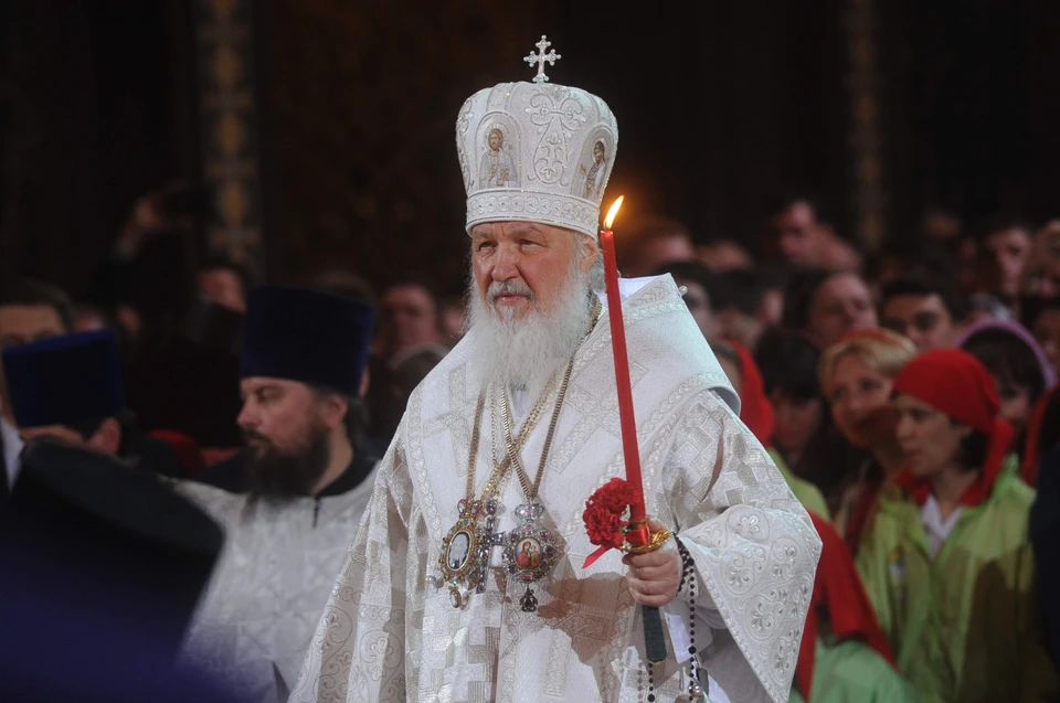 Праздничную службу вел Патриарх Кирилл