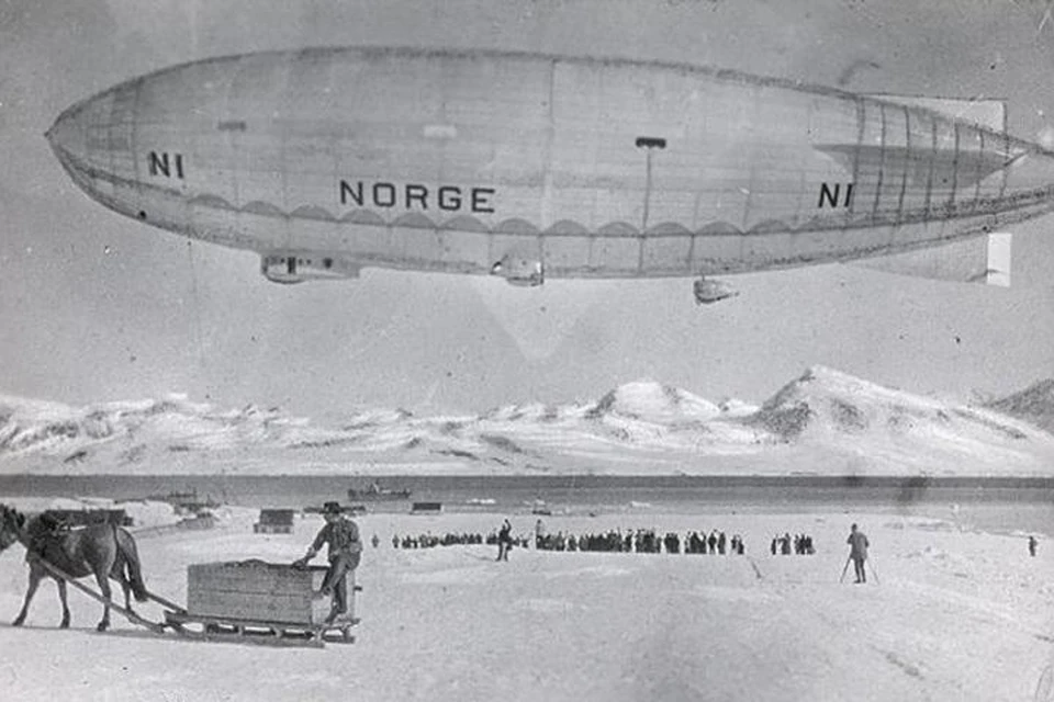 Дирижабль «Норвегия» над Шпицбергеном