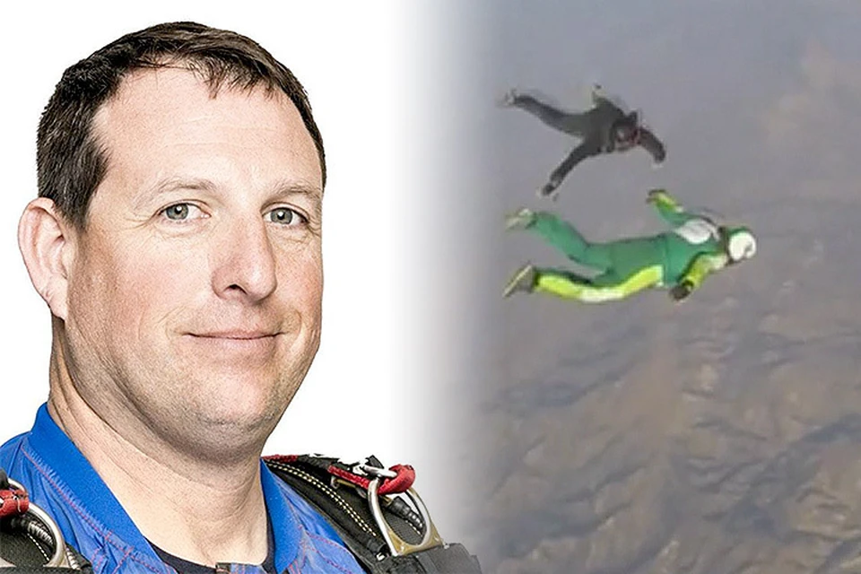 Экстремал Люк Эйкинс совершил прыжок без парашюта с высоты 7,6 км