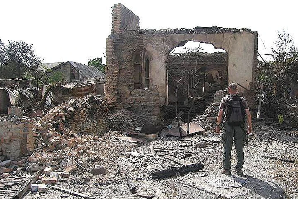 Цхинвал, разбитые дома в так называемом "еврейском квартале"