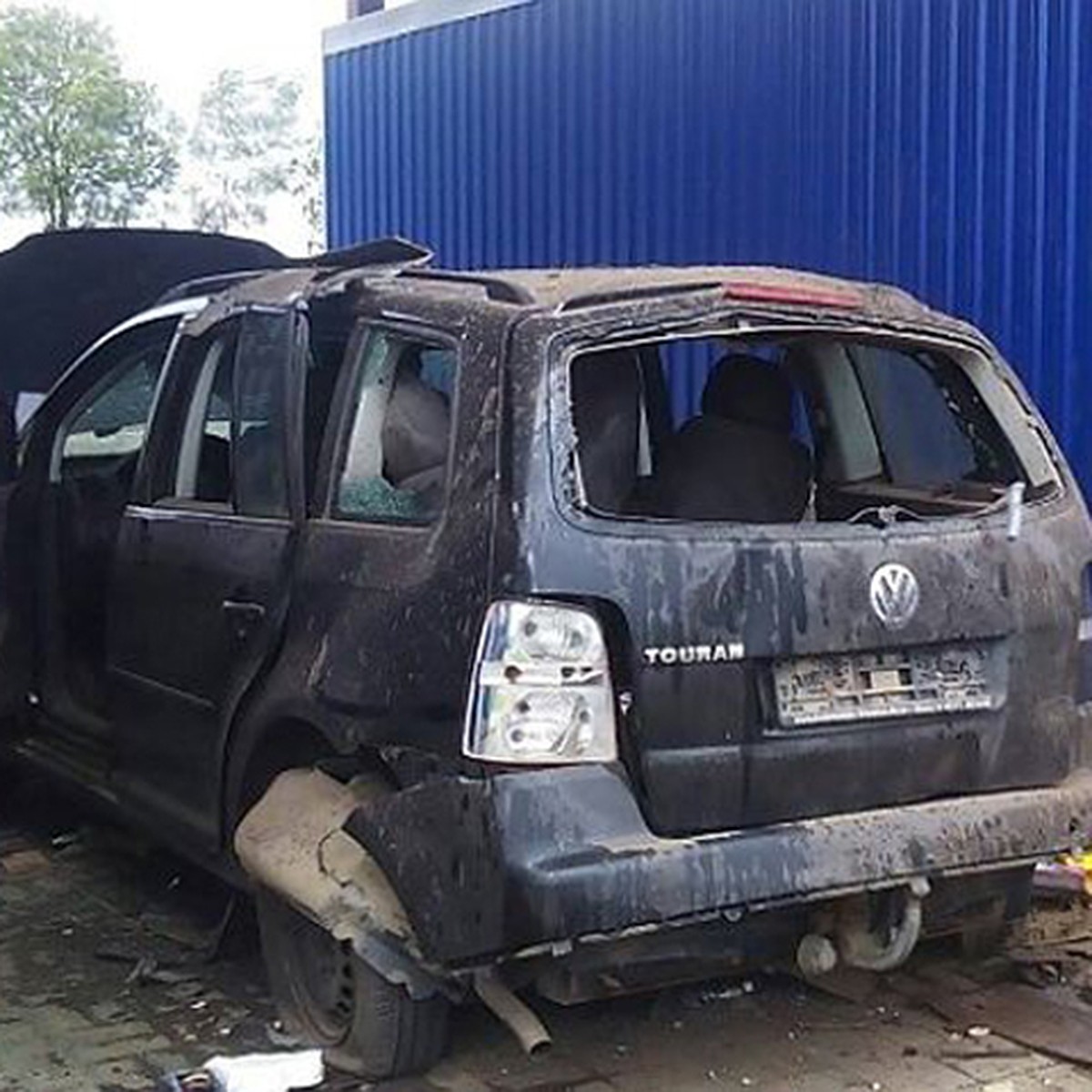 На заправке в Барановичах автомобиль взорвался из-за проржавевшего газового  баллона? - KP.RU