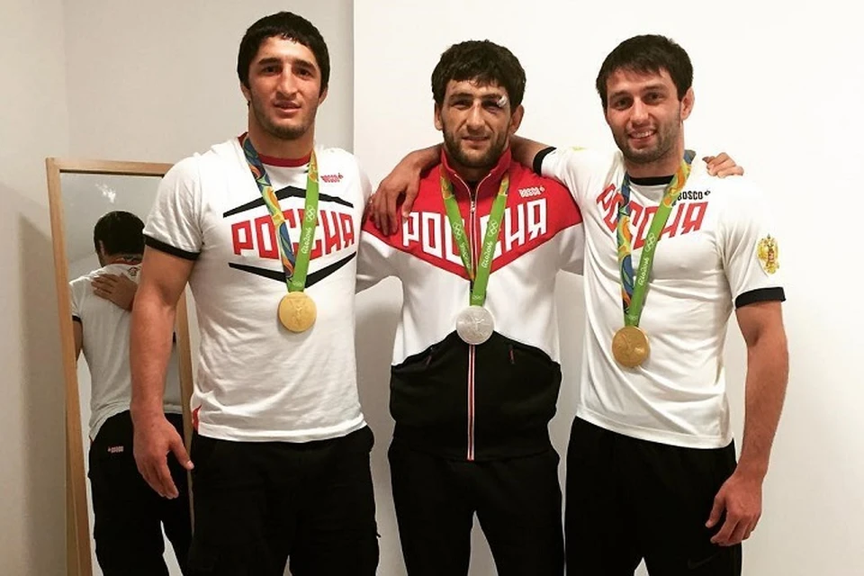 Абдулалрашид Садулаев, Ануар Гедуев и Сослан Рамонов - гордость России! Фото: instagram.com/sadulaev_abdulrashid/