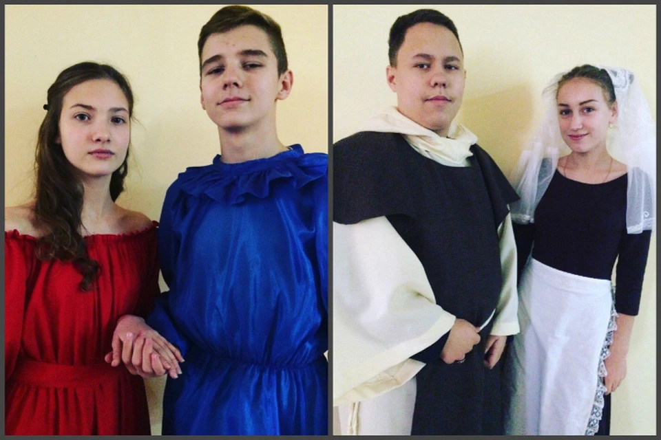 Костюмы, реквизит, текст - ребятам удалось создать атмосферу настоящего театра!
