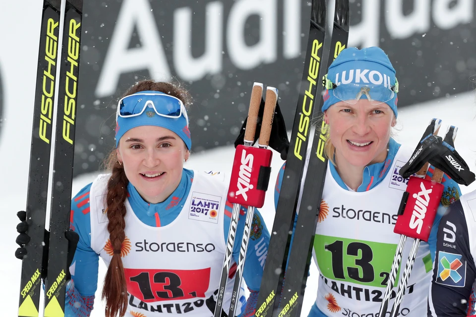 Наталья Матвеева и Юлия Белорукова стали вторыми в командном спринте