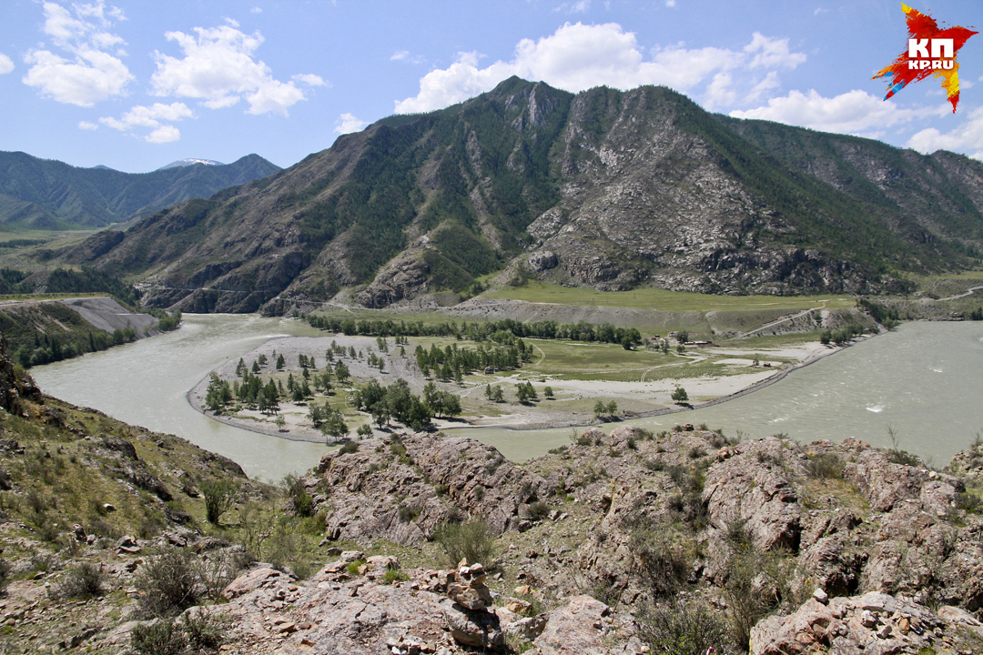 Место слияния Чуи и Катуни
