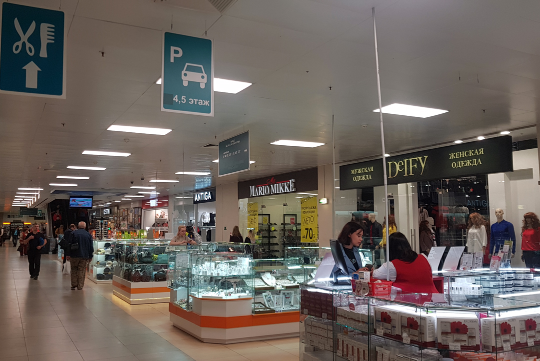 Торговый центр нуждается в хорошей парковке.