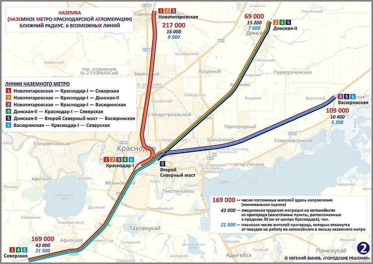 Возможную схему прохождения «канатного метро» представили в Краснодаре