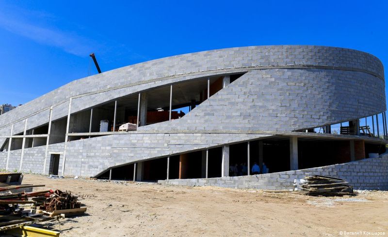 Площадь здания в Экстрим парке составит 1000,42 кв. метра. Фото: Виталий Кокшаров.