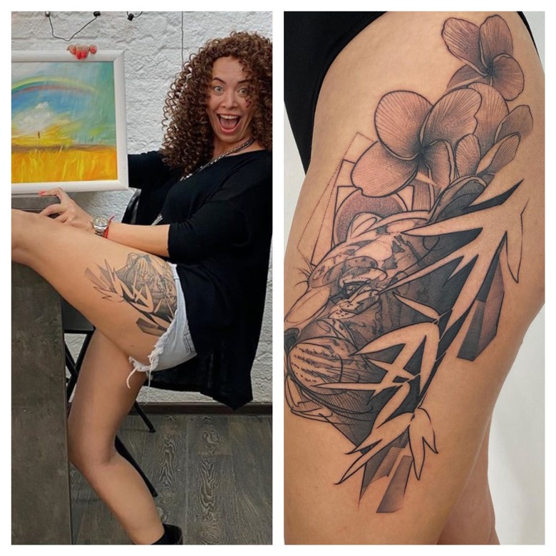 Татуировки знаменитостей на бедре
