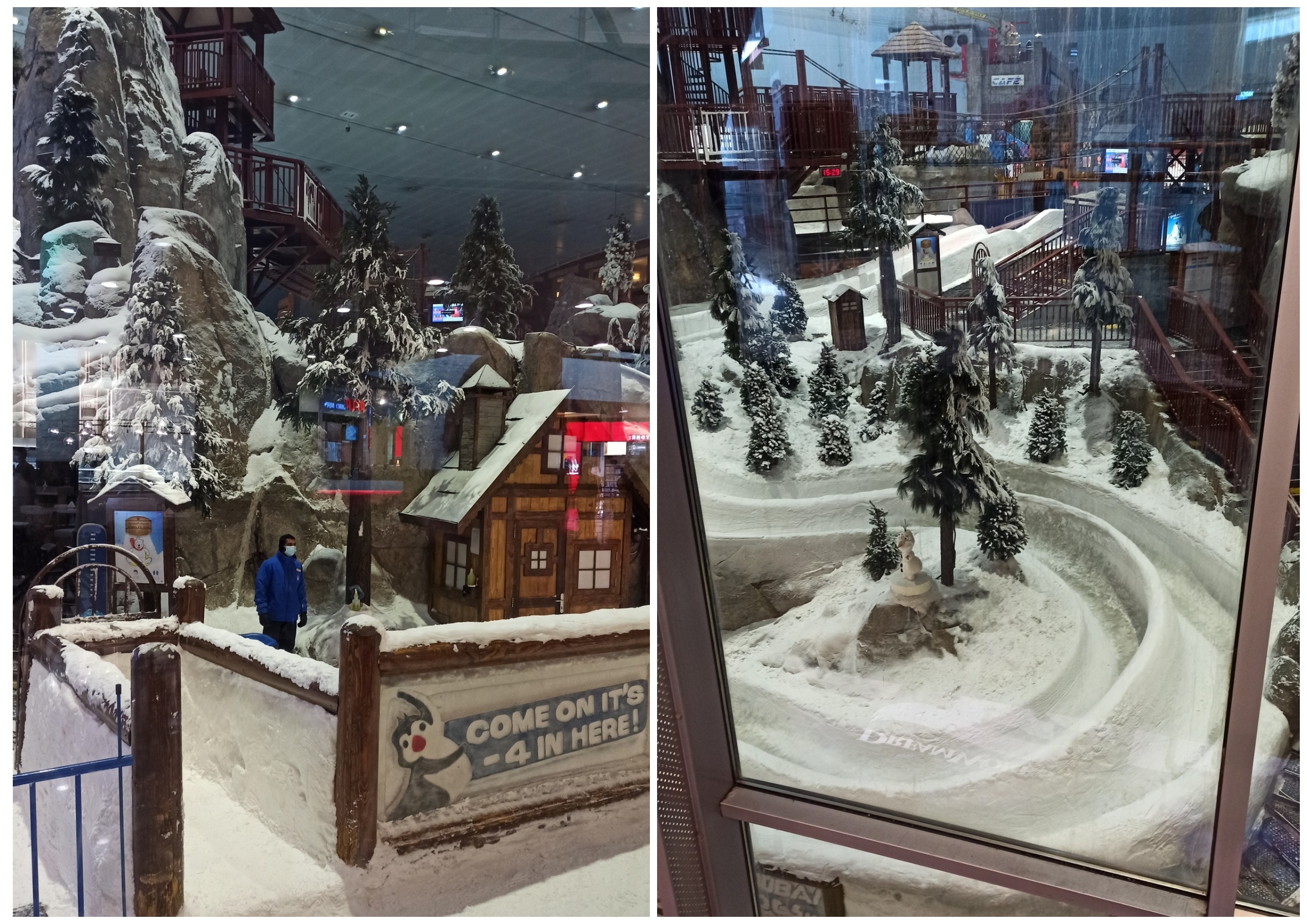 В Дубае вечное лето. Зато сделали снежный парк. Минимальная стоимость — 3000 рублей