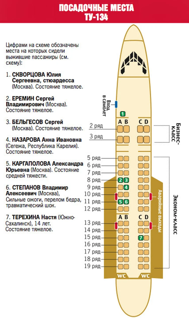 Каким чудом спаслись восемь пассажиров разбившегося Ту-134 - KP.RU